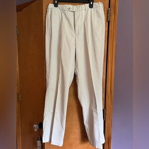 Men’s vintage flat front light khaki slacks